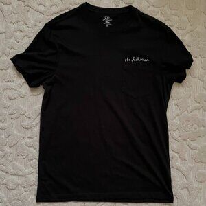 JCREW "old fashioned" Embroidered Tee